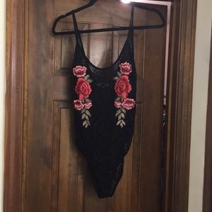 Black Lace Bodysuit